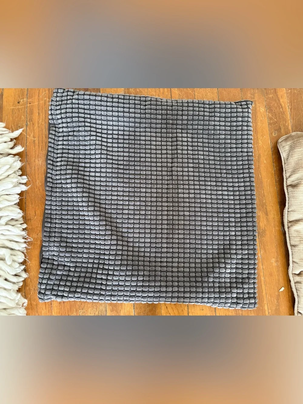 Five Mixed Throw Pillow Covers - Neutral, Rust & Textured Styles